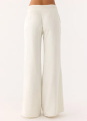 Elmah Low Rise Pants - White