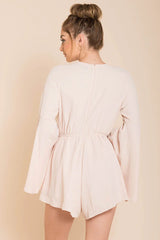 Lailani Floral Romper Nude