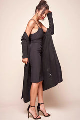 Brookhaven Cafe Long Sleeved Cardigan Black