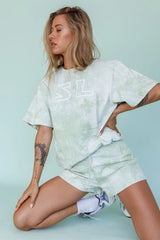 Cruise Control Tie Dye Shorts Green