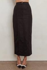 Sweet Treat Column Maxi Skirt Black