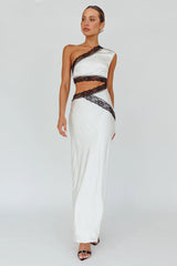 Mahli One-Shoulder Maxi Dress Champagne
