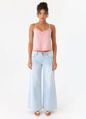 Avania Beaded Top - Pink