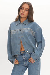 Rodeo Diamante Jacket Washed Blue