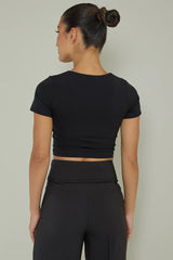 Grammercy Short Sleeve Top Black