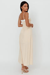 Taera Cami Strap Midi Dress Oat