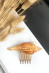 Rikki Pearl Accent Shell Hair Comb